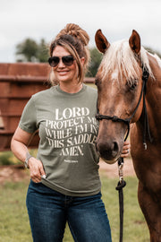 LORD PROTECT ME IN THE SADDLE | TEE