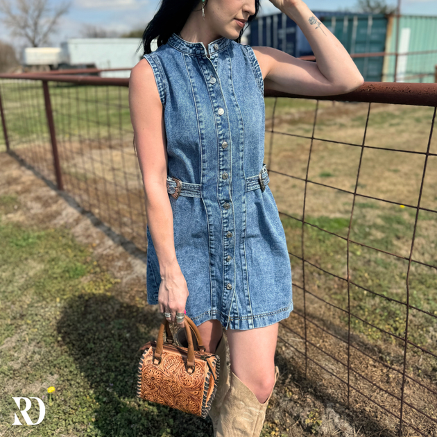 style & co denim dresses LORETTA BELTED what shoes to wear with denim dress 1950s Norma Wiggle Dress ProductID: 113927 Stretch cotton denim that Size:UK 6 EU 40