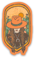 DEEP THOUGHTS COWGIRL STICKER