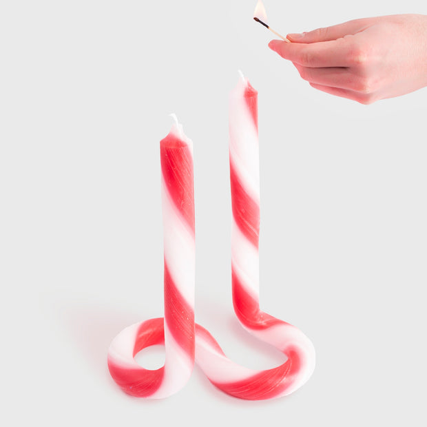 TWIST CANDLE - CANDY CANE