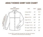 BLUE PERFORMANCE RODEO SHIRT (ADULT)