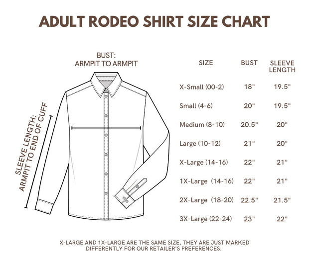 BLUE PERFORMANCE RODEO SHIRT (ADULT)