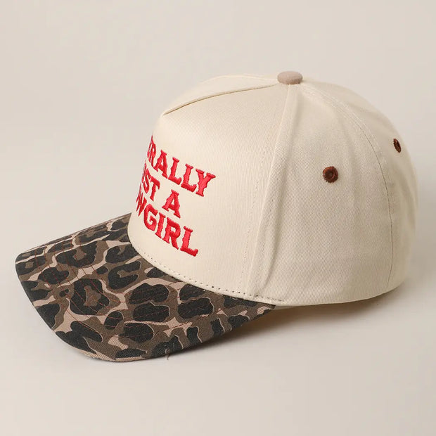 LITERALLY JUST A COWGIRL TRUCKER | CAP – Ranch Dress display picture 1