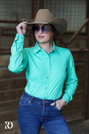 MINT SOLID PERFORMANCE RODEO SHIRT (ADULT)