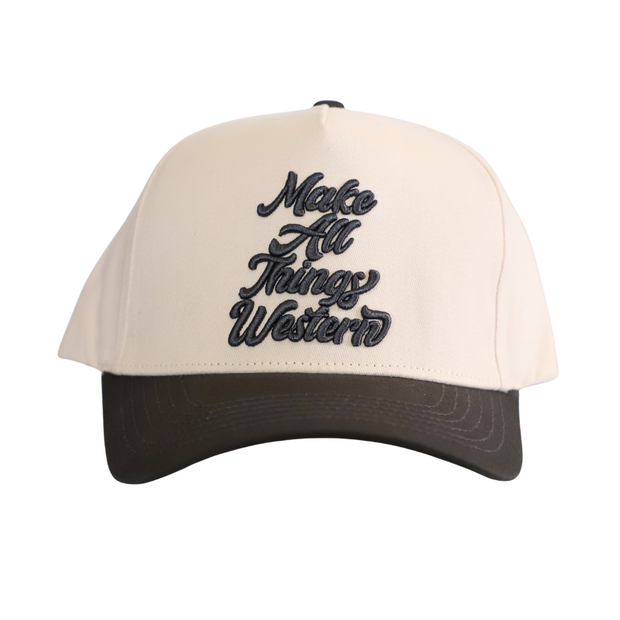 MAKE ALL THINGS WESTERN (CHARCOAL) HAT