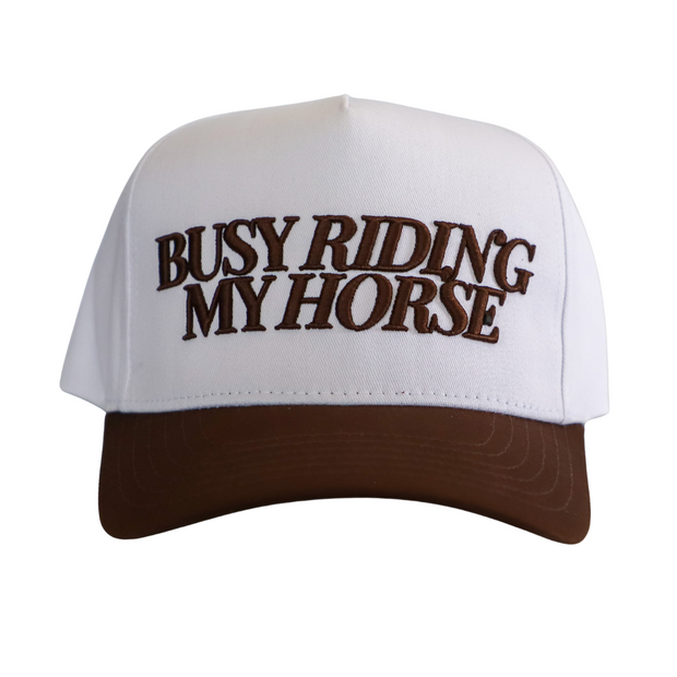 BUSY RIDING MY HORSE (CHOCOLATE) HAT