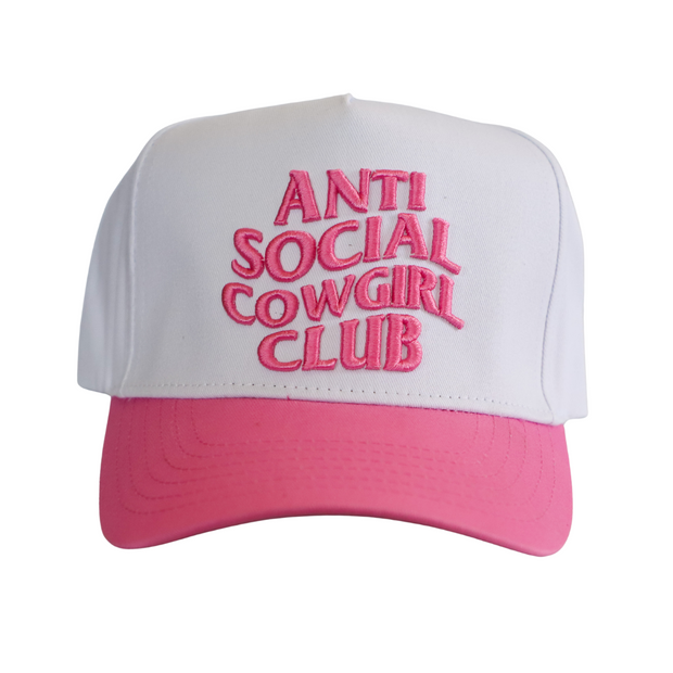 ANTI SOCIAL COWGIRL CLUB (PINK) HAT