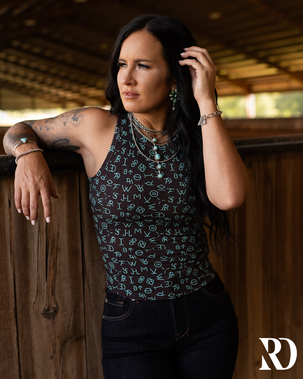 RIBBED ALL-IN-ONE TANK | CATTLE BRAND