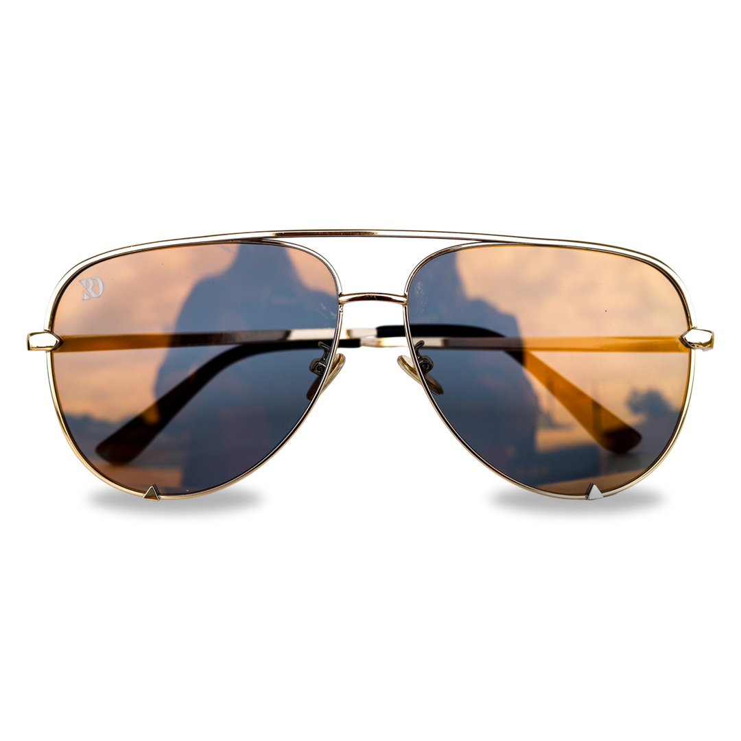 LAREDO AVIATOR SUNGLASSES | RD (light gold) – Ranch Dress'n