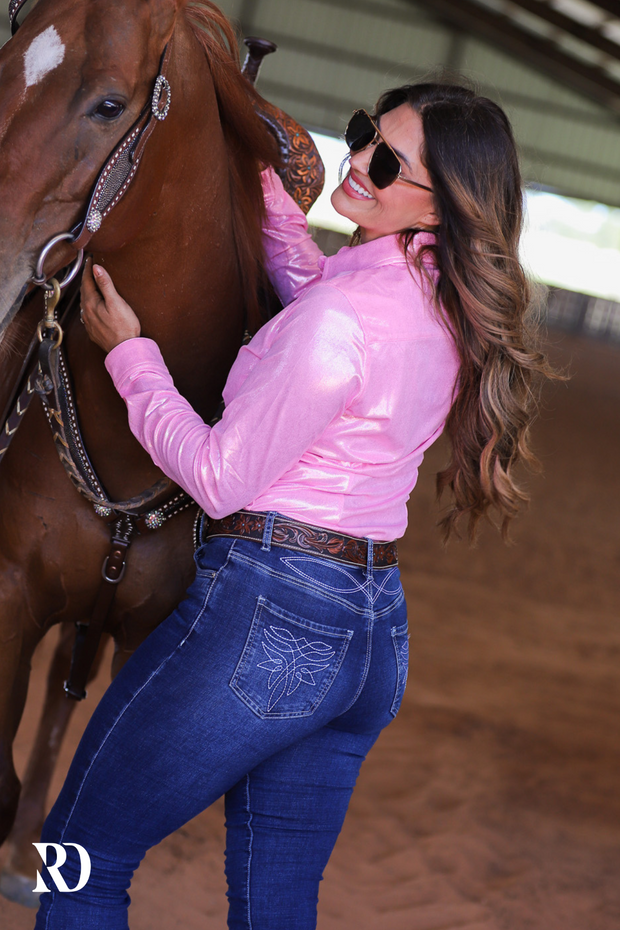 PETAL PINK SPARKLE PERFORMANCE SHIRT