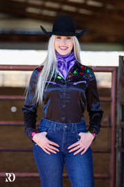 HIGH ROLLER SATIN PERFORMANCE RODEO SHIRT