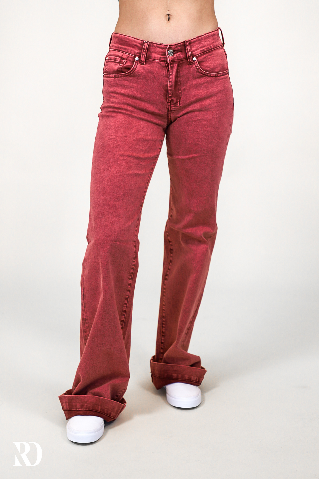 New Saint Laurent YSL Gray Red Check Print Western Crop