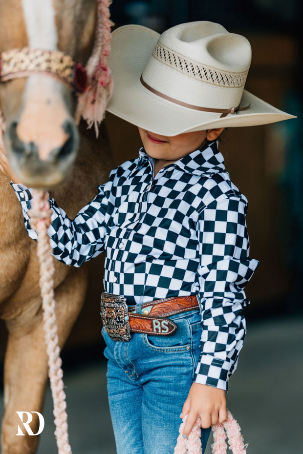 *YOUTH* FINISH LINE PERFORMANCE RODEO SHIRT