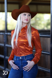 COWGIRL COPPER PERFORMANCE RODEO SHIRT