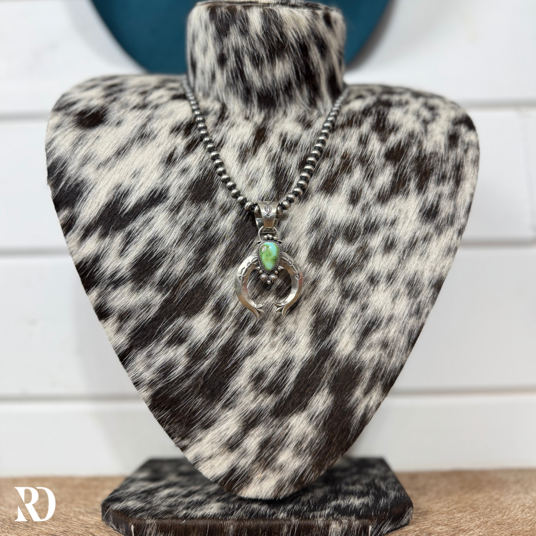 SONORAN GOLD TURQUOISE NAJA NECKLACE BY SAM YELLOWHAIR – Ranch Dress'n