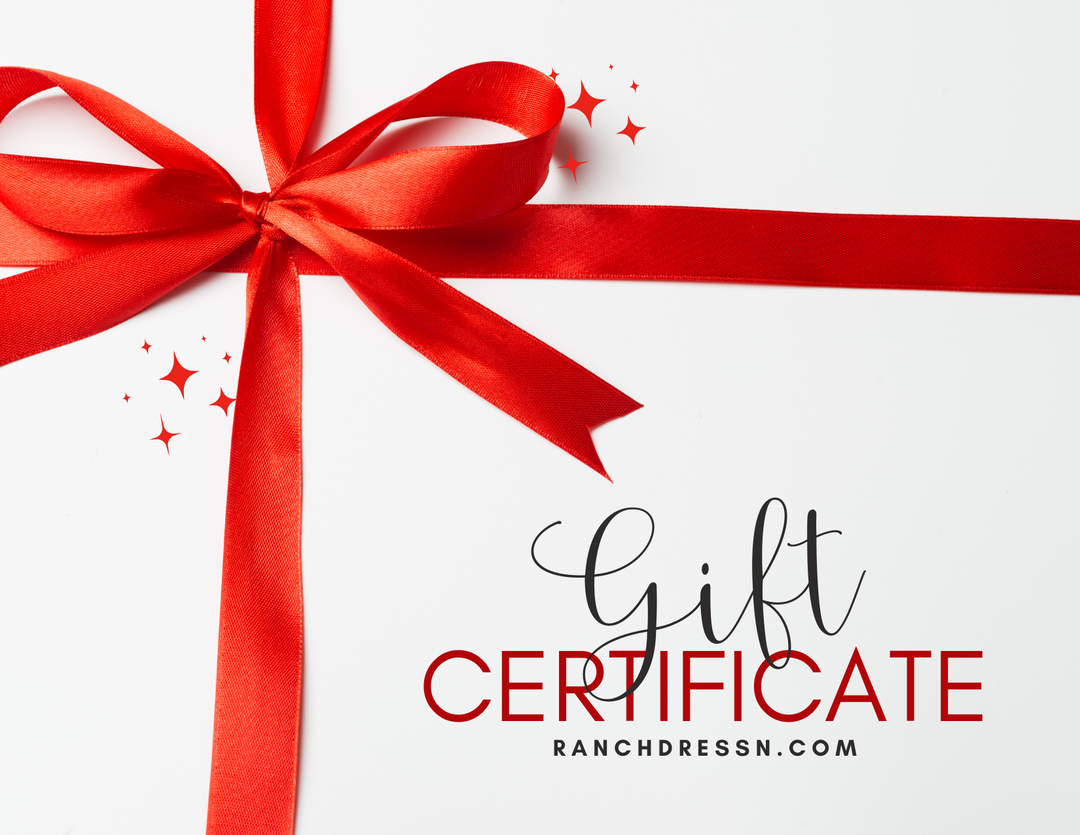 red dress gift card Online Gift Certificate/Card Red Raider Outfitter