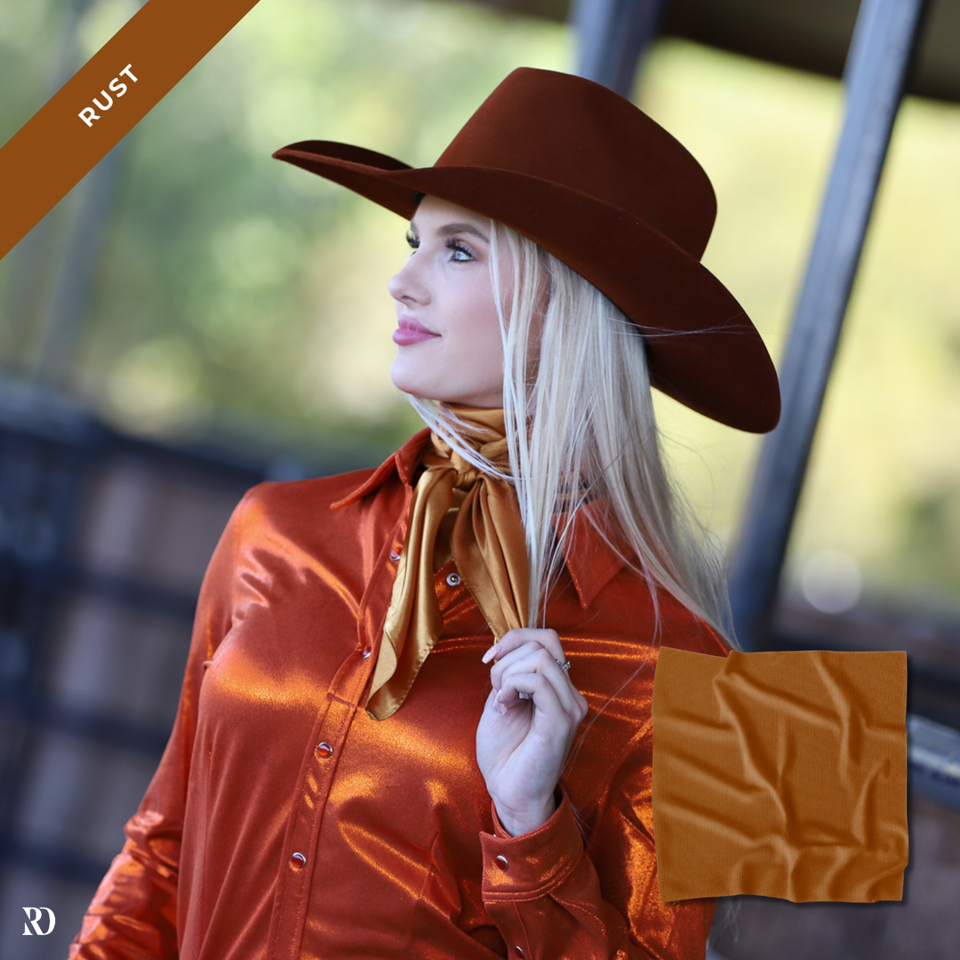 Cowboy Hat Saddle Rags Western Wear RUST WILD RAG – Ranch Dress'n