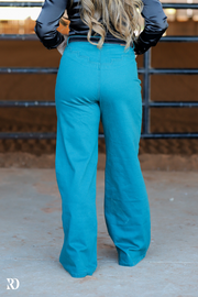 SHANIA TEAL VINTAGE JEANS