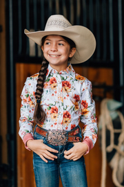 *YOUTH* CHARLOTTE FULL PERFORMANCE RODEO SHIRT