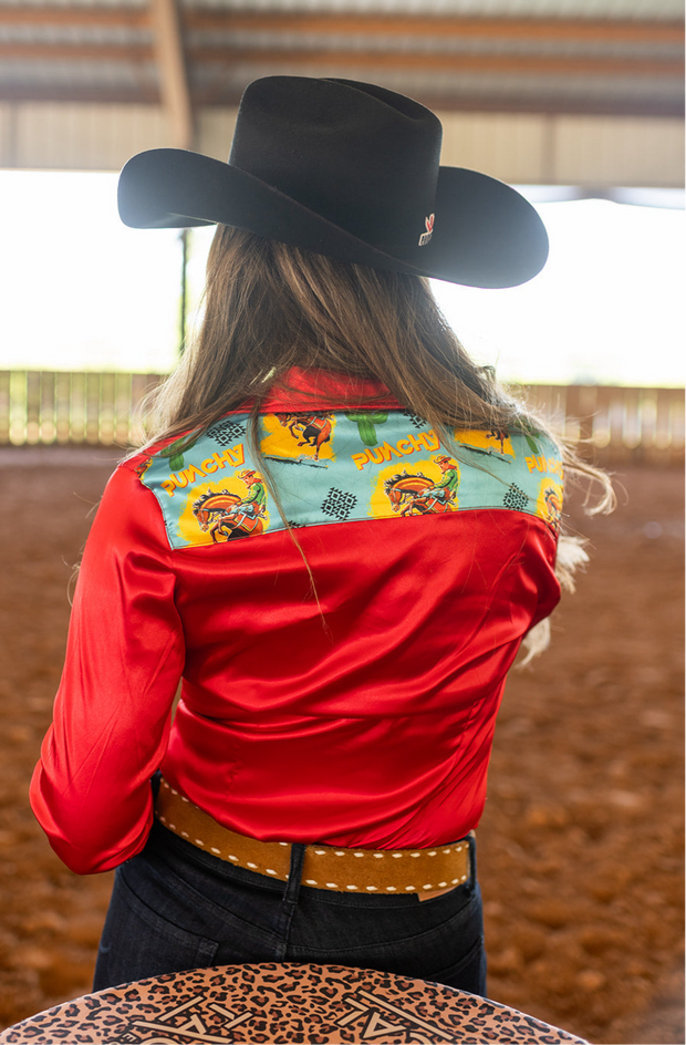 PUNCHY SATIN PERFORMANCE RODEO SHIRT