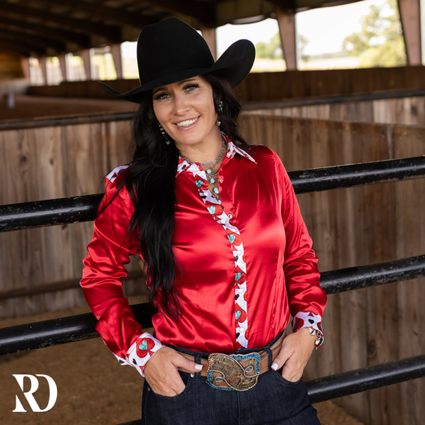 SPADES SATIN PERFORMANCE RODEO SHIRT