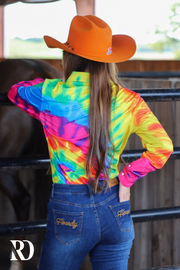 TIE DYE PERFORMANCE RODEO SHIRT (ADULT)