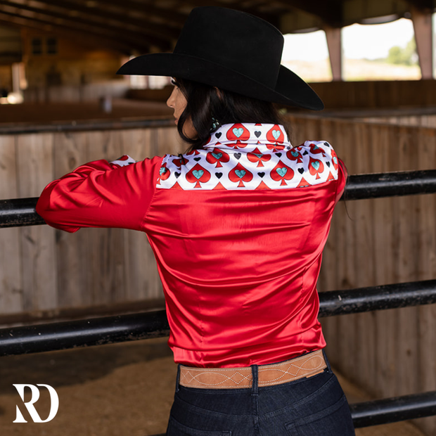 SPADES SATIN PERFORMANCE RODEO SHIRT