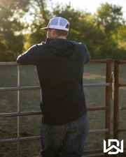 WESTBOUND HOODED LONGSLEEVE SHIRT - NAVY