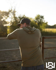 WESTBOUND HOODED LONGSLEEVE SHIRT - OLIVE