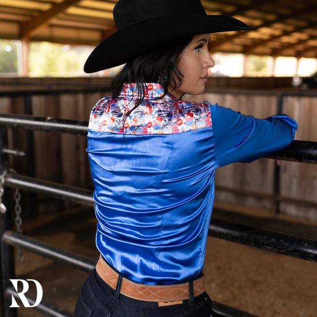 AMERICAN RODEO SATIN PERFORMANCE RODEO SHIRT