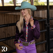 CANYON CACTUS SATIN PERFORMANCE RODEO SHIRT