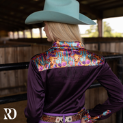 CANYON CACTUS SATIN PERFORMANCE RODEO SHIRT