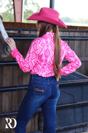 DOLLY AZTEC PERFORMANCE RODEO SHIRT (ADULT)