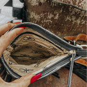 CHECKERED COWHIDE BOLT | PURSE