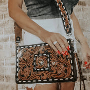 LEGACY TOOLED LEATHER HANDBAG | PURSE