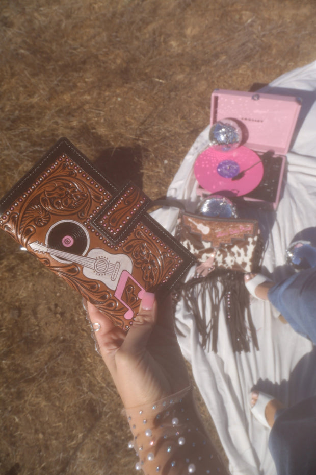 DOLLY TAUGHT ME HAND TOOLED WALLET