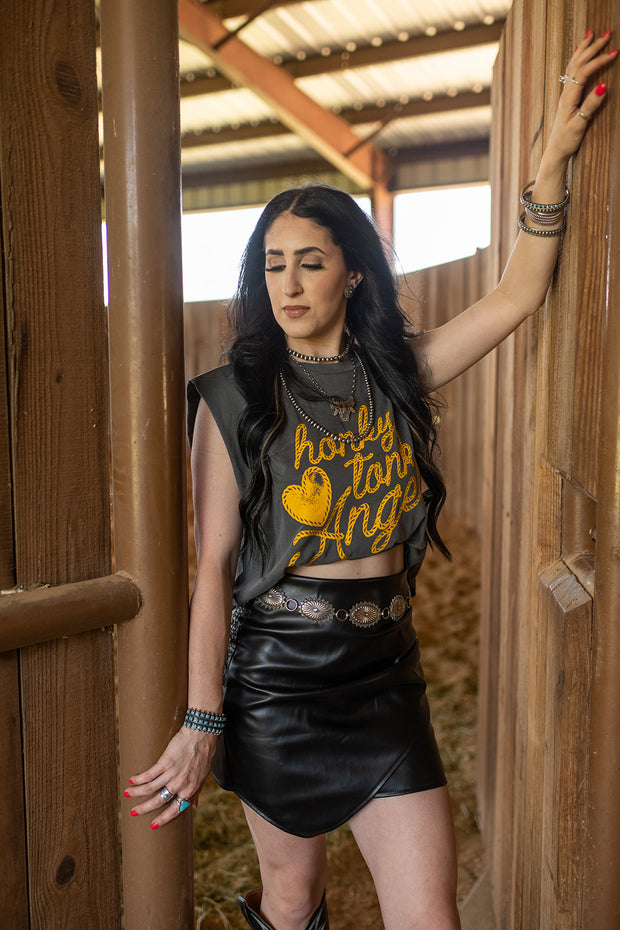 HONKY TONK ANGEL MUSCLE | TEE
