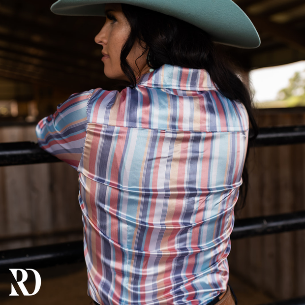 AMELIA SATIN PERFORMANCE RODEO SHIRT