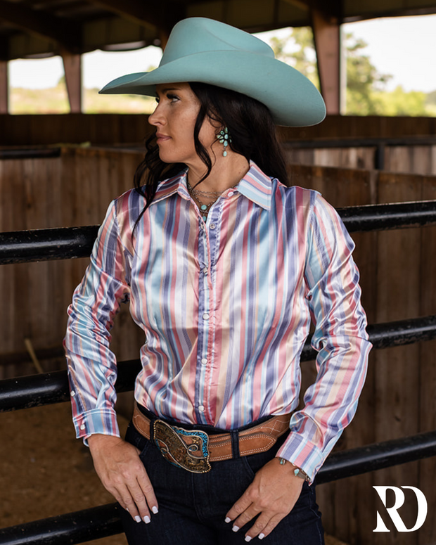 AMELIA SATIN PERFORMANCE RODEO SHIRT