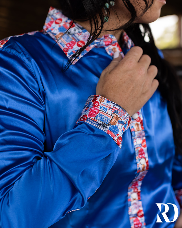 AMERICAN RODEO SATIN PERFORMANCE RODEO SHIRT