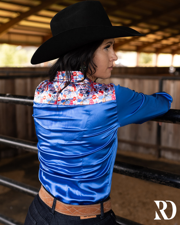 AMERICAN RODEO SATIN PERFORMANCE RODEO SHIRT