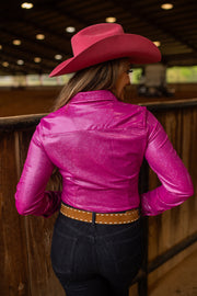 BERRY SPARKLE PERFORMANCE RODEO SHIRT