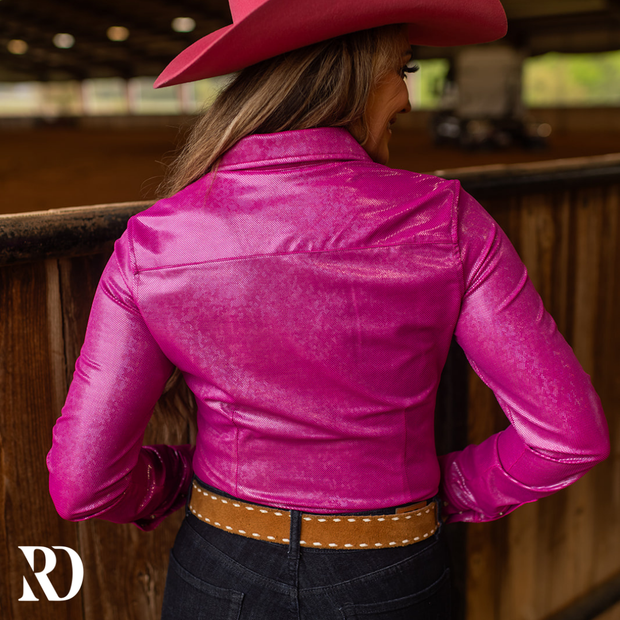 BERRY SPARKLE PERFORMANCE RODEO SHIRT