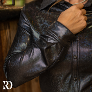 BLACK SPARKLE PERFORMANCE RODEO SHIRT