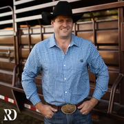 BLUE PLAID MEN'S BREEZE PERFORMANCE SHIRT