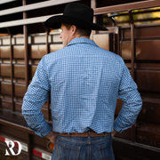 BLUE PLAID MEN'S BREEZE PERFORMANCE SHIRT