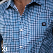 BLUE PLAID MEN'S BREEZE PERFORMANCE SHIRT