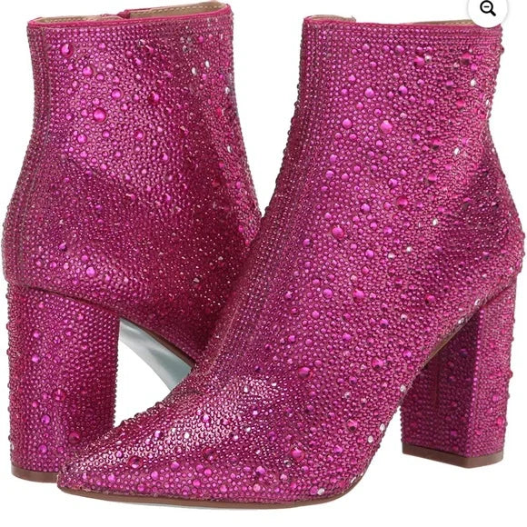 BETSEY JOHNSON CADY FUCHSIA | BOOTIES