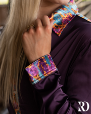 CANYON CACTUS SATIN PERFORMANCE RODEO SHIRT
