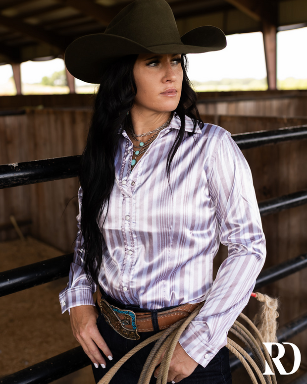 CATHERINE SATIN PERFORMANCE RODEO SHIRT